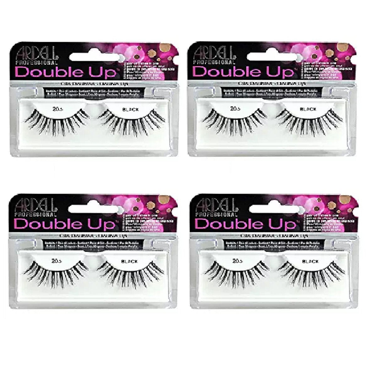 Ardell - False Eyelashes, Double Up #206, Reusable, Black (4-Pack) Beauty & Personal Care Ardell