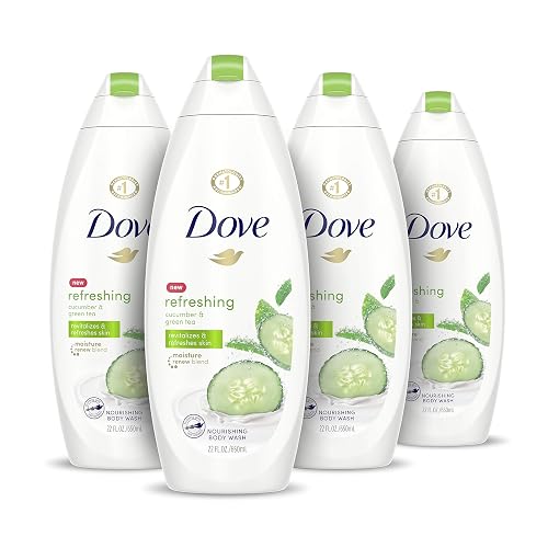 Dove Sulfate Free Body Wash Cucumber and Green Tea, Go Fresh Cool Moisture, 88 Fl Oz, (Pack of 4) Beauty & Personal Care Dove