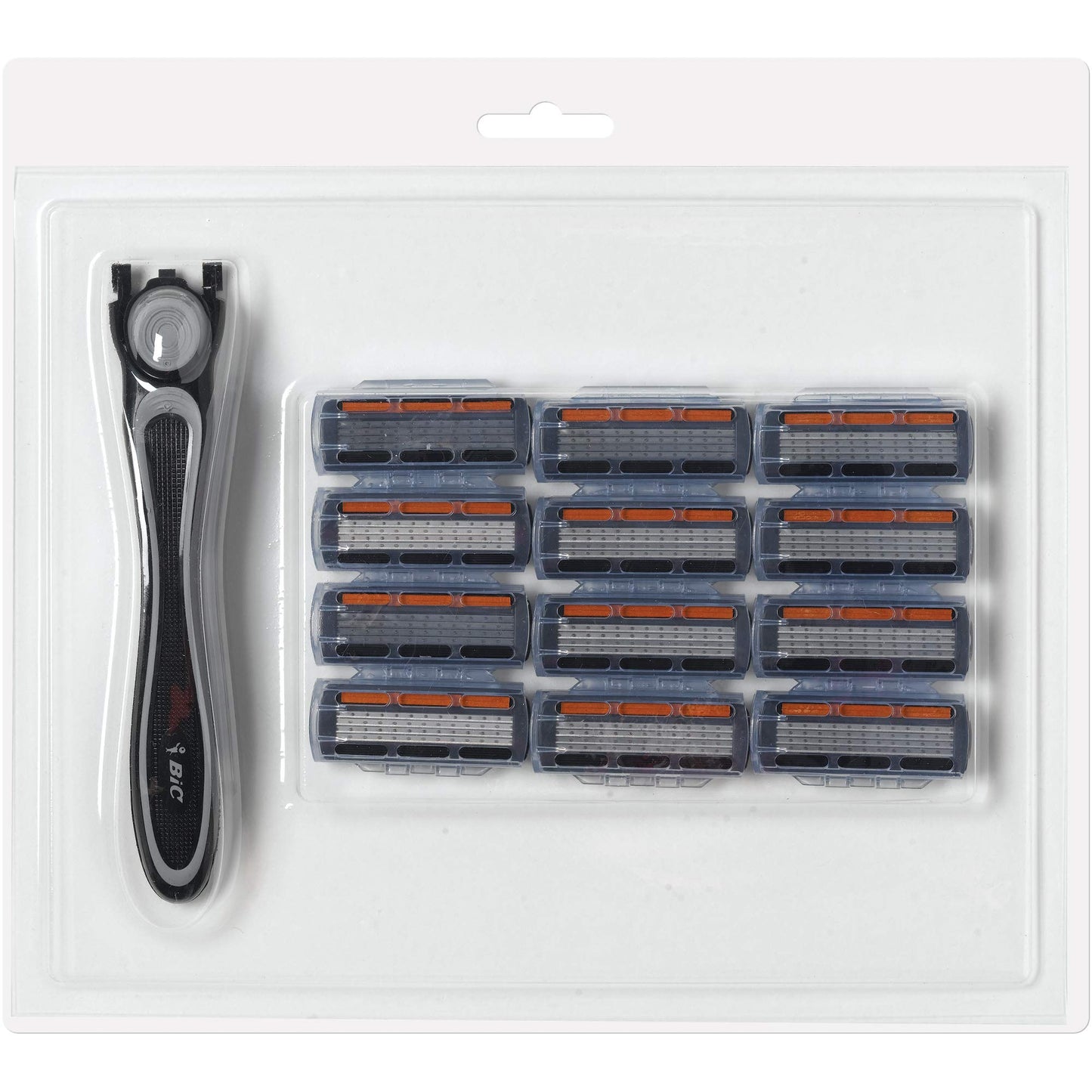 BIC Flex 4 Sensitive Hybrid Men's 4-Blade Disposable Razor, 1 Handle and 12 Cartridges Beauty and Personal Care BIC