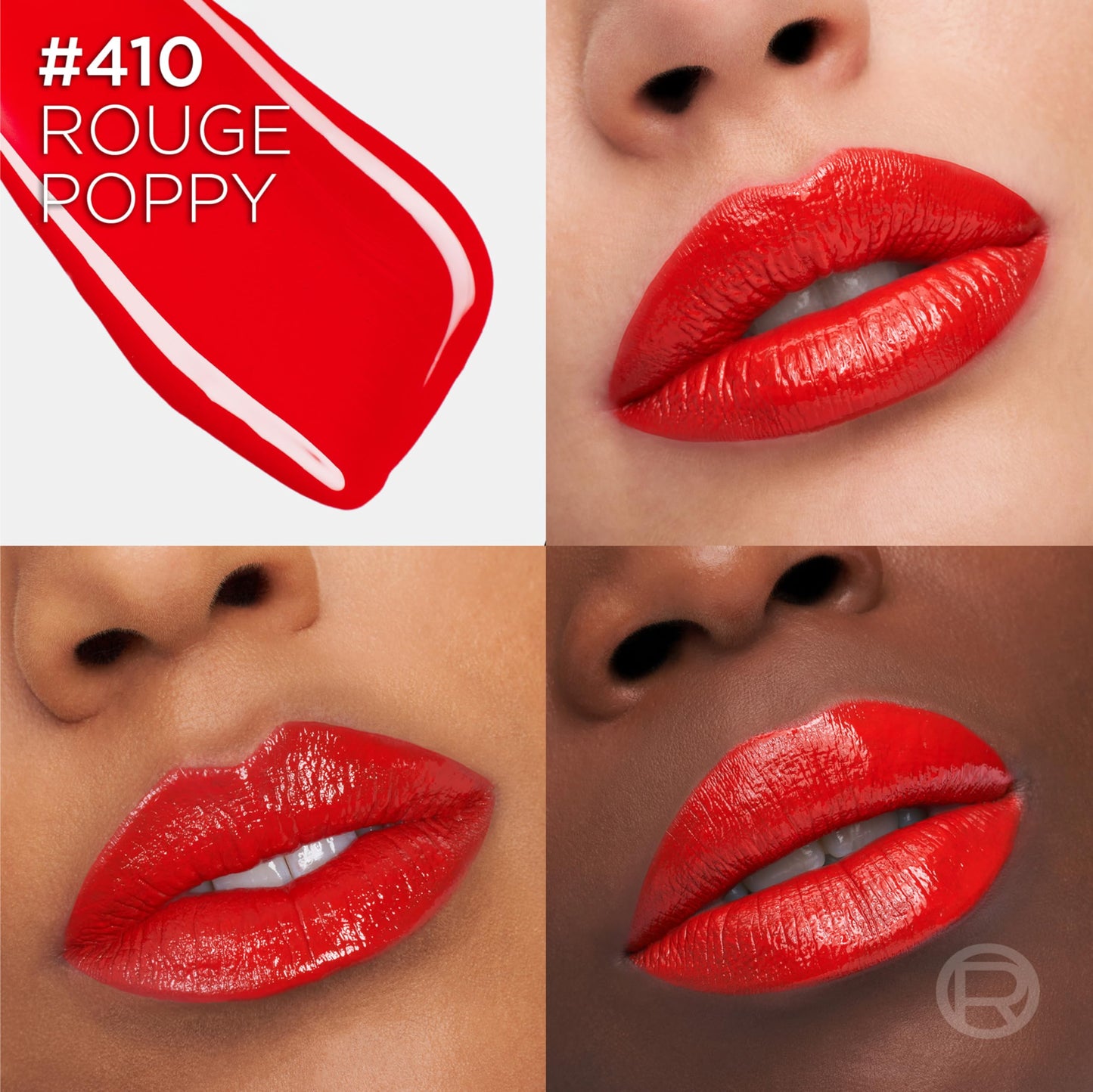 L'Oreal Paris Infallible Lacque Resistance Liquid Lipstick, 16HR Long Lasting Lip Makeup with Lacquer-Like Shine and Zero Transfer, 410, Rouge Poppy Beauty & Personal Care L'Oreal Paris
