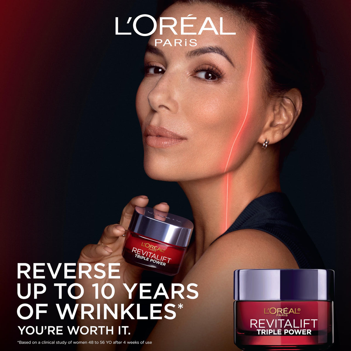 L'Oreal Paris Revitalift Triple Power Anti-Aging Face Moisturizer, Pro Retinol, Hyaluronic Acid & Vitamin C to Reduce Wrinkles, Firm & Brighten Skin
