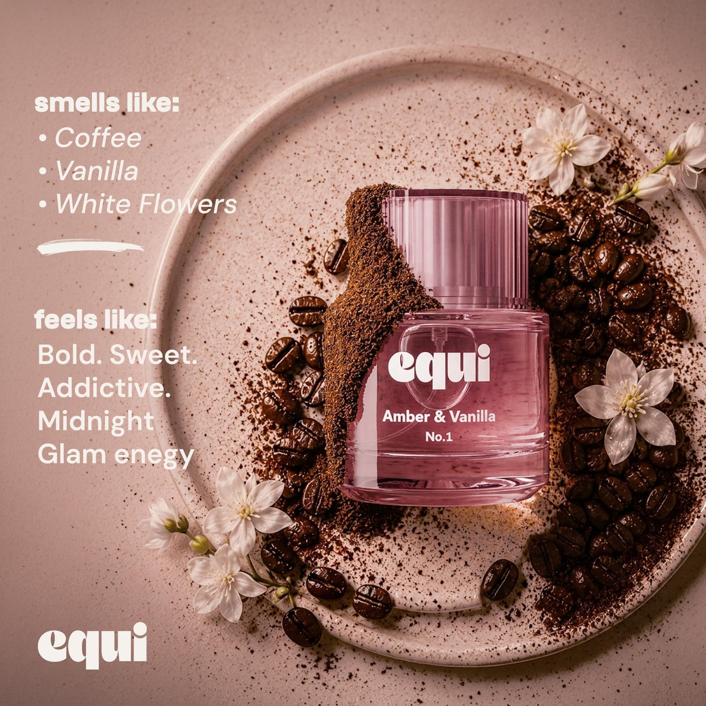 Equi Amber & Vanilla Inspired by YSL Black Opium Gourmand Perfume for Women Beauty & Personal Care Equi Scents