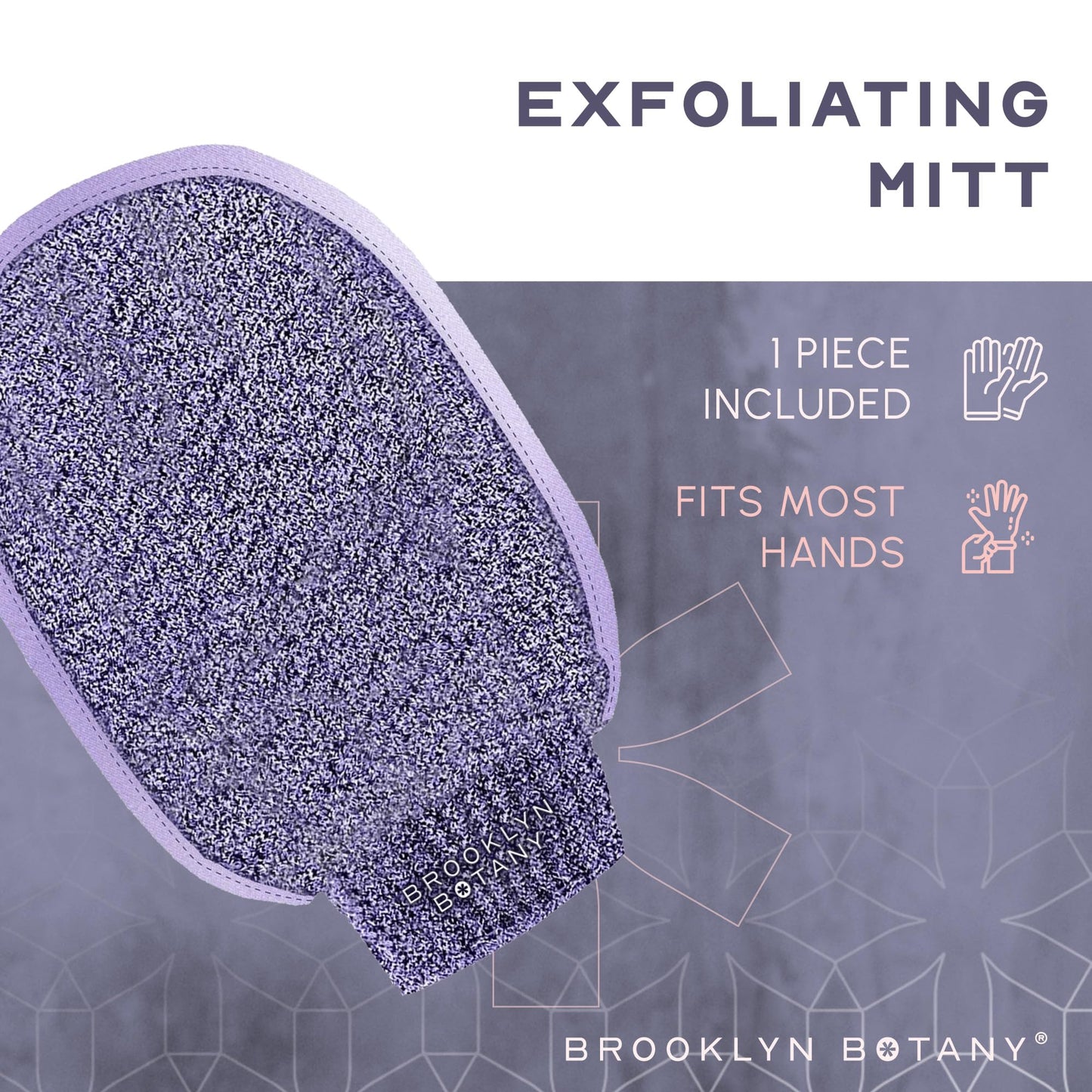 Brooklyn Botany Exfoliating Mitt for Bath and Shower - Heavy Duty Exfoliating Body Scrubber for Massage and Dead Skin Remover for Body - 1 Mitt Beauty & Personal Care Brooklyn Botany