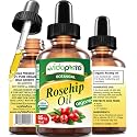 MYVIDAPURE Organic Rosehip Oil Certified Organic Wild Growth RAW Pure Virgin UNREFINED for Face, Body, Hair and Lip Care (0.5 Fl Oz) Beauty & Personal Care MYVIDAPURE
