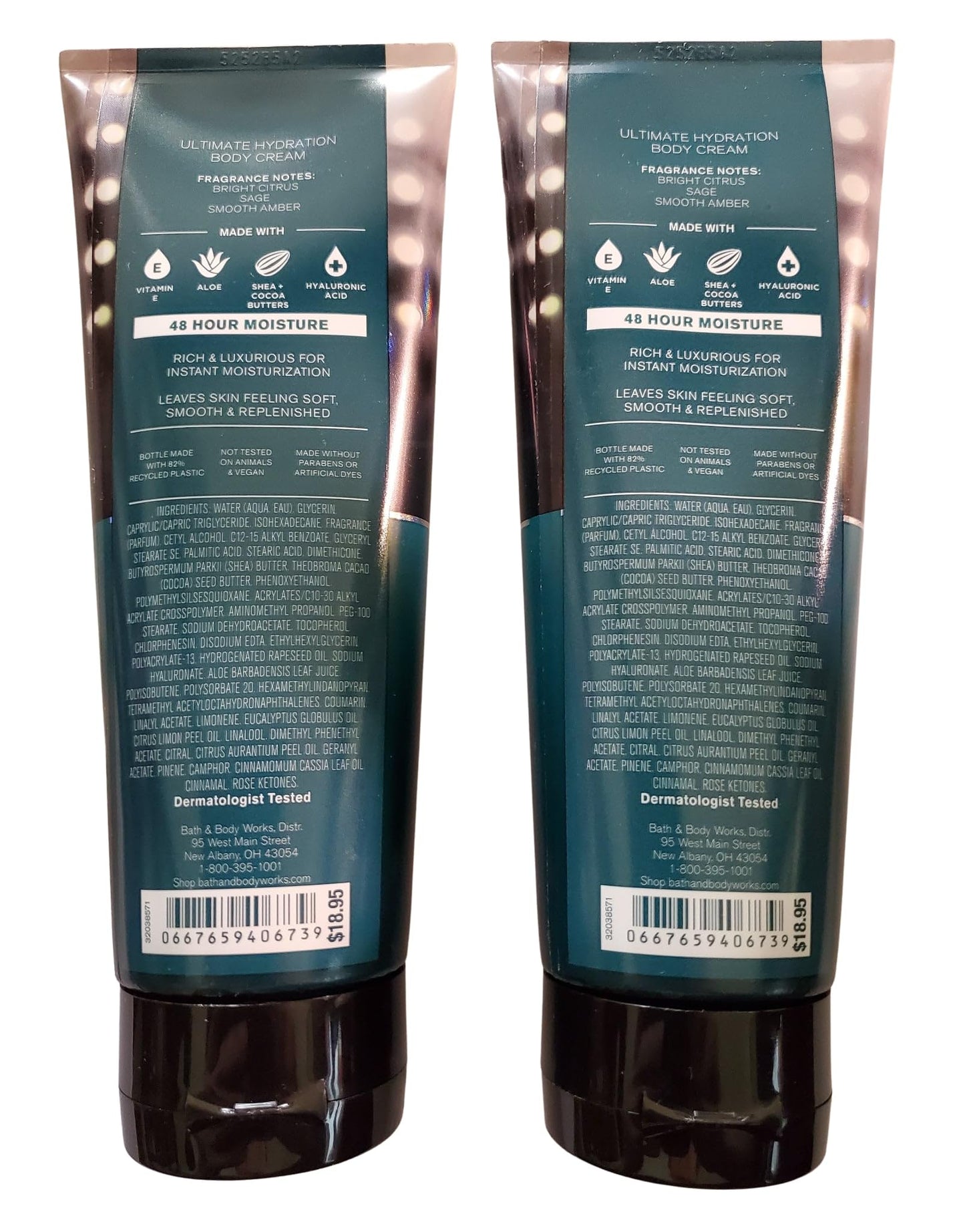 Bath & Body Works Men's Football Season Ultimate Hydration Body Cream 8 Ounces Pack of 2 Beauty & Personal Care Bath & Body Works
