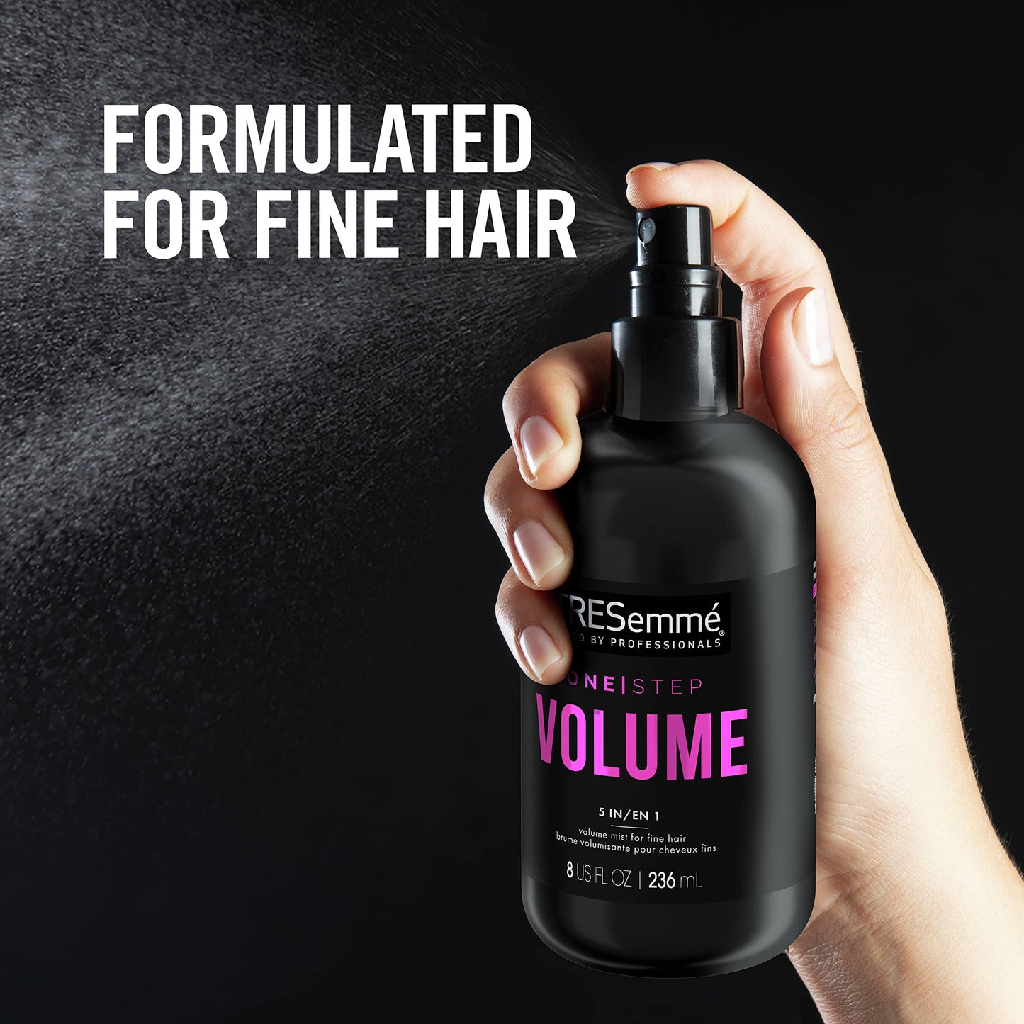 TRESemmé One Step 5-in-1 Volumizing Hair Styling Mist For Fine Hair One Step Volume Hair Care Product for Soft, Weightless Volume 8 oz Beauty & Personal Care TRESemmé