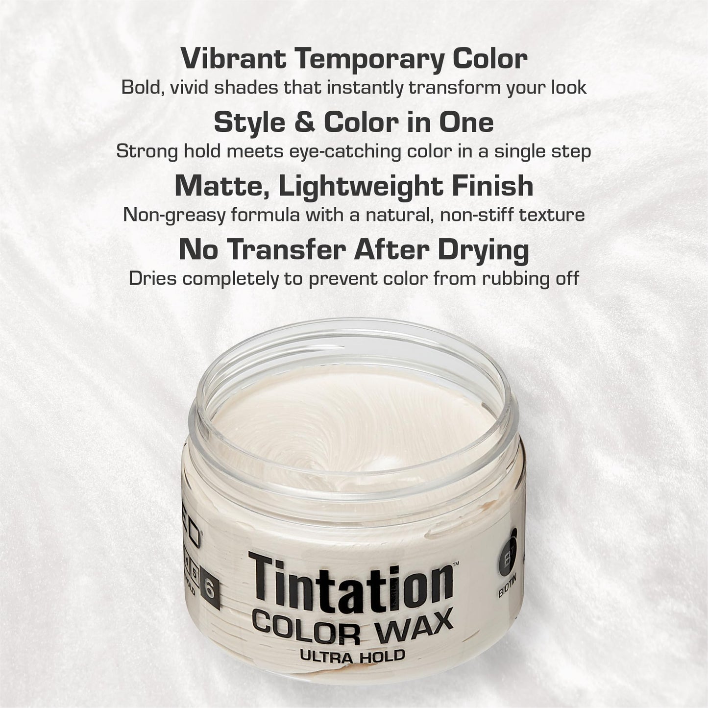 Red by Kiss Tintation Temporary Hair Color Wax - Vivid Instant Color, Ultra Hold, Water & Sweat Resistant, Curly Hair Safe, Non-Drying & Damage-Free Beauty & Personal Care Red by Kiss