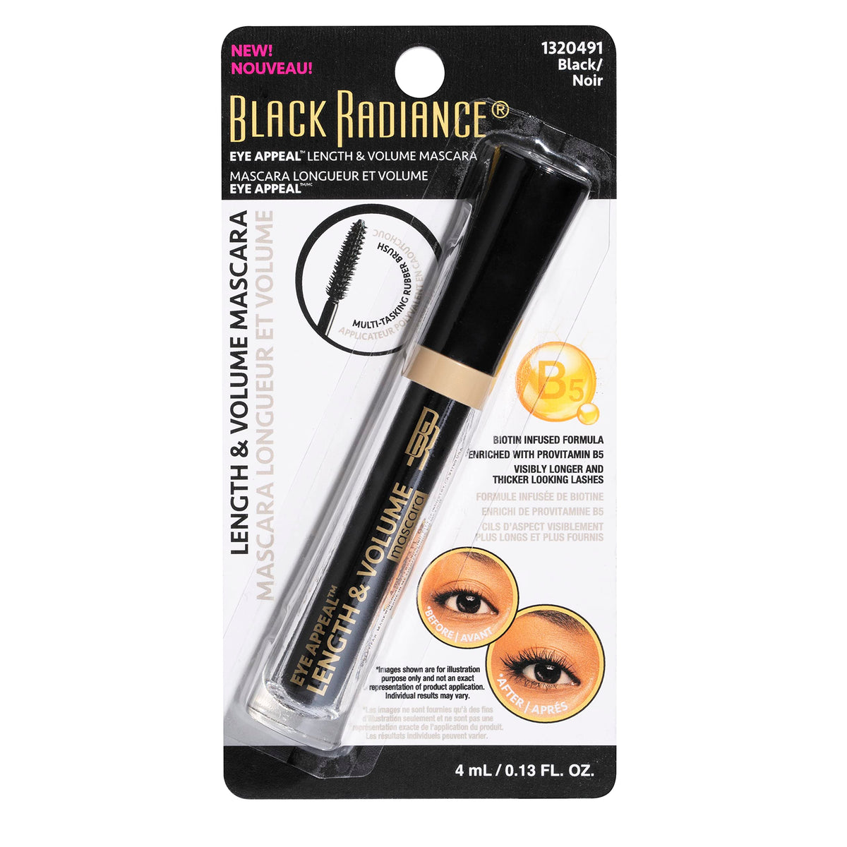 Black Radiance Eye Appeal™ Length & Volume Mascara Black Beauty & Personal Care Black Radiance