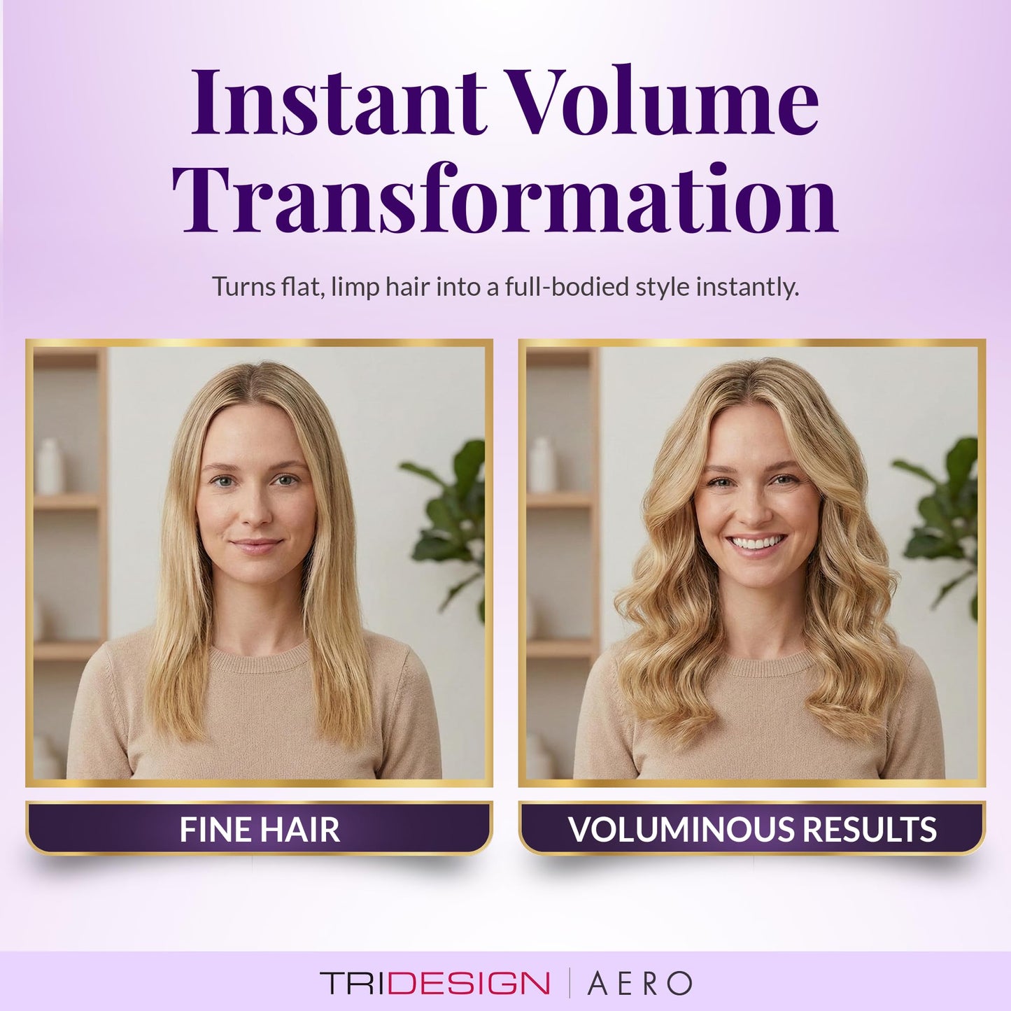TRIDESIGN Aero Body Infusion Volumizer - Achieve Maximum Volume & Enhanced Texture, Weightless Formula for Root Lift & Fullness, Adds Body & Shine Beauty & Personal Care TRIDESIGN