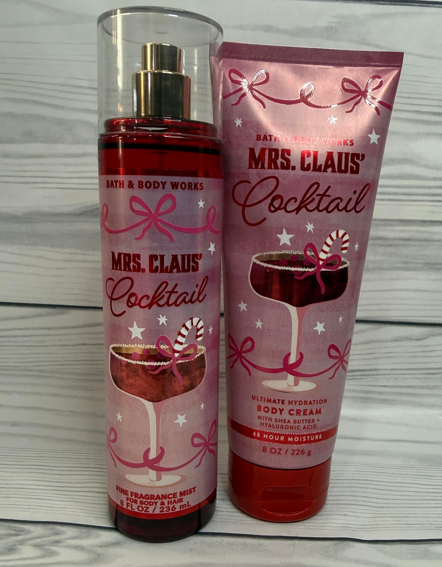 Bath & Body Works Womens Mrs Claus Body Cream and Fine Fragrance Mist 2 Piece Set Beauty and Personal Care Bath & Body Works