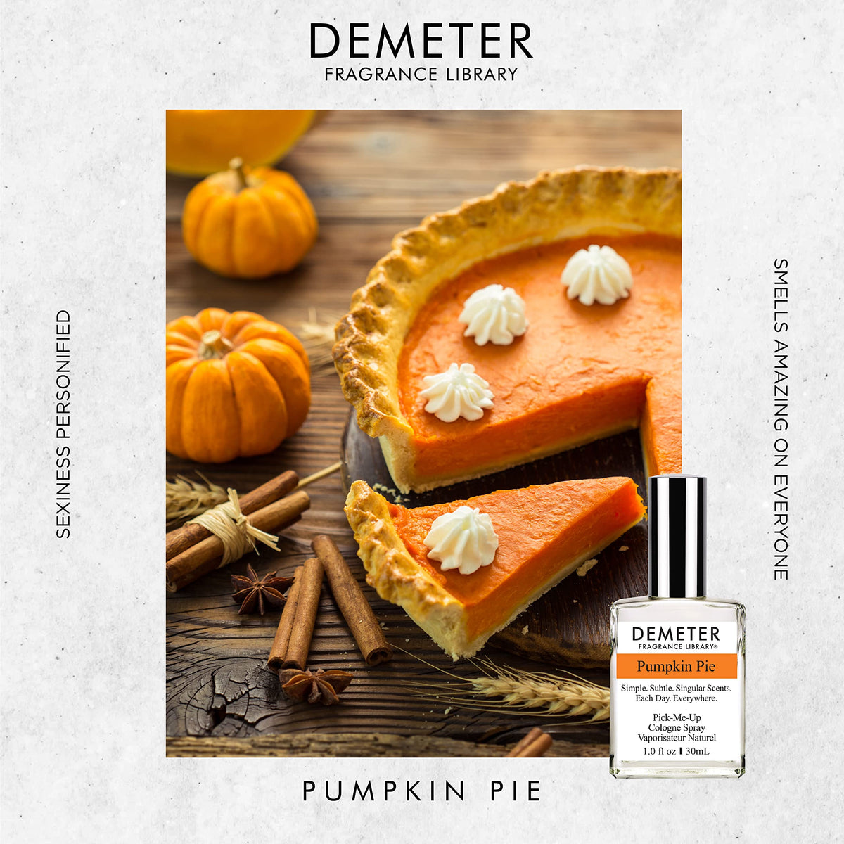 DEMETER Natural Perfume Spray Cologne for Women and Men, Pumpkin Pie, 1 oz Beauty & Personal Care DEMETER