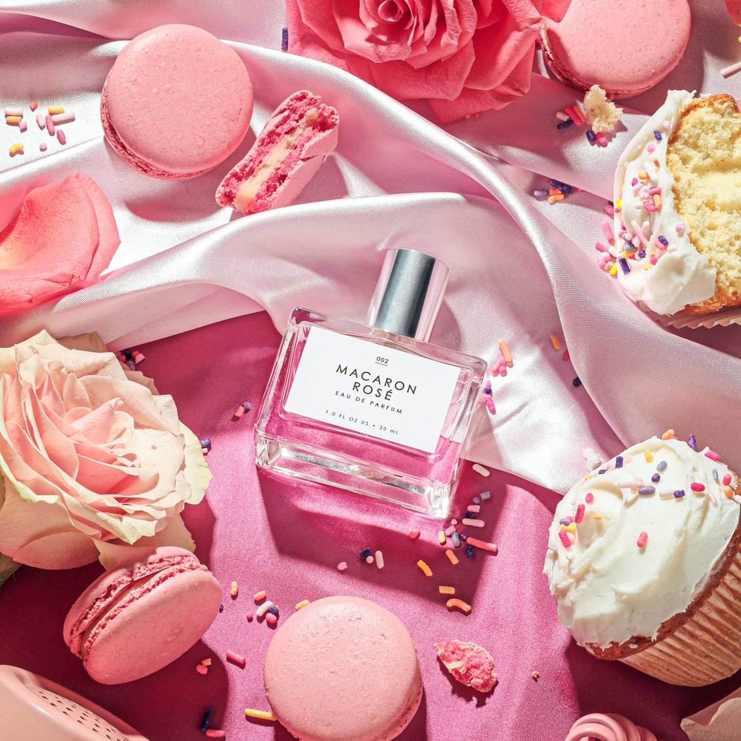 Le Monde Gourmand Macaron Rosé Eau de Parfum - 1 fl oz (30 ml) - Rose, Floral, Sugar Perfume Notes Beauty & Personal Care Le Monde Gourmand