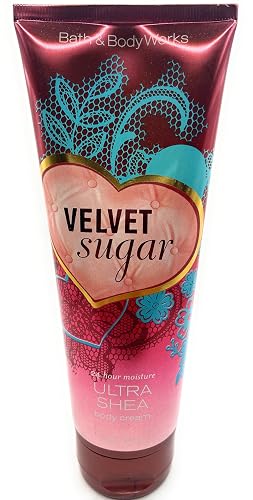 Bath and Body Works Velvet Sugar 24 Hour Moisturizing Body Cream - 8 oz / 226 g Beauty & Personal Care Bath & Body Works