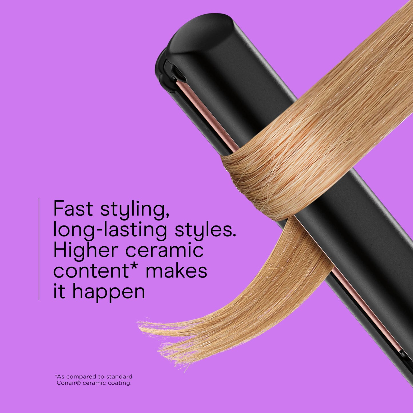 INFINITI PRO CONAIR Rose Gold Ceramic Flat Iron Hair Straightener, 1-Inch Flat Iron with Extra-Long Plates, including a Floating Plate, Advanced Heat Beauty & Personal Care INFINITIPRO BY CONAIR