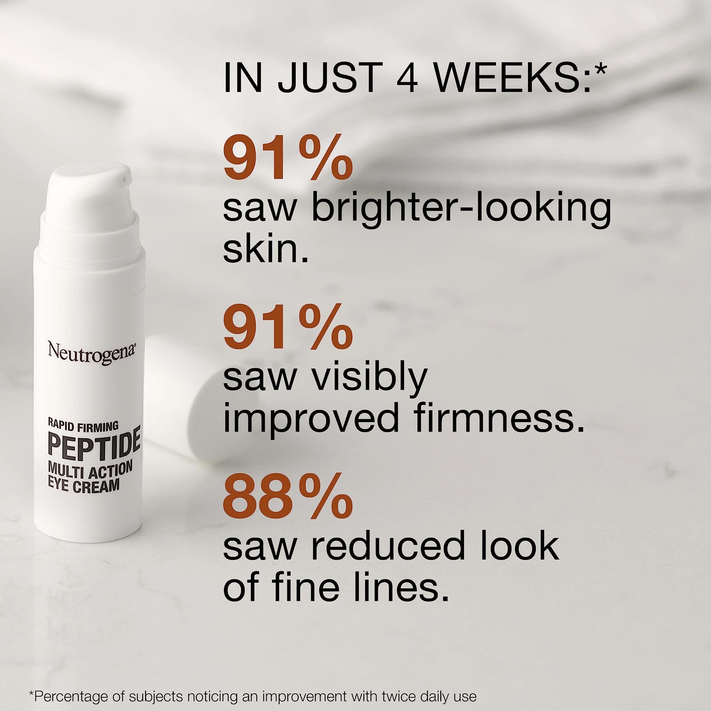Neutrogena Rapid Firming Peptide Eye Cream: Depuffing, Brightening, Hydrating, Fragrance-Free, 0.5 fl. oz Beauty & Personal Care Neutrogena