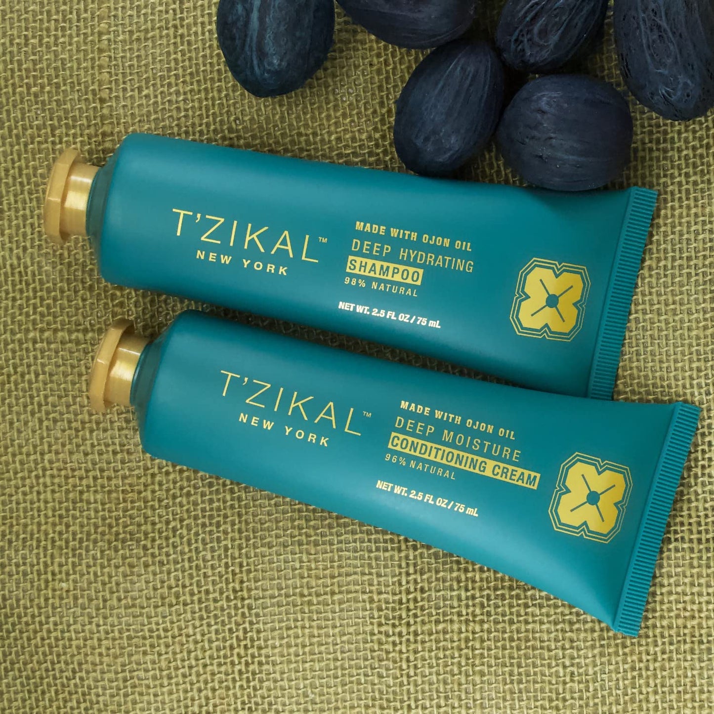 T'zikal Bare Project with Ojon Oil - Organic Travel Size Shampoo and Conditioner Set - Hypoallergenic, Clarifying, and Conditioning for Natural Beauty & Personal Care T'zikal
