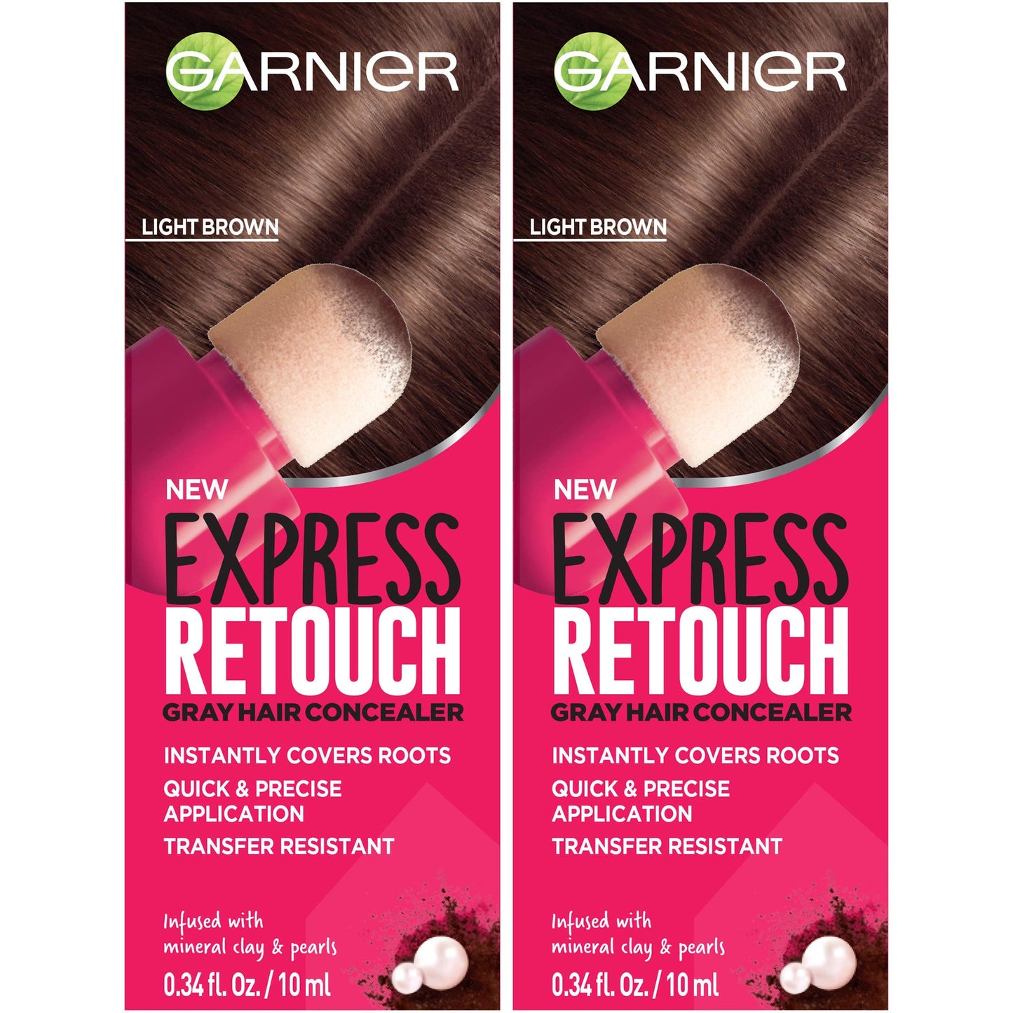 Garnier Hair Color Express retouch gray hair concealer With instant gray coverage, Brown, 0.68 Fl Oz Beauty & Personal Care Garnier