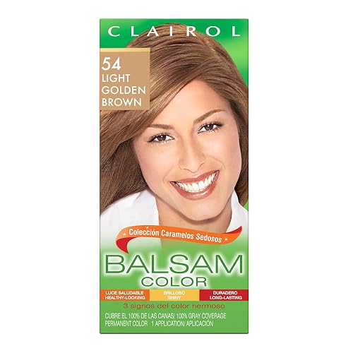 Clairol Balsam Permanent Hair Dye, 54 Light Golden Brown Hair Color, Pack of 1 Beauty & Personal Care Clairol