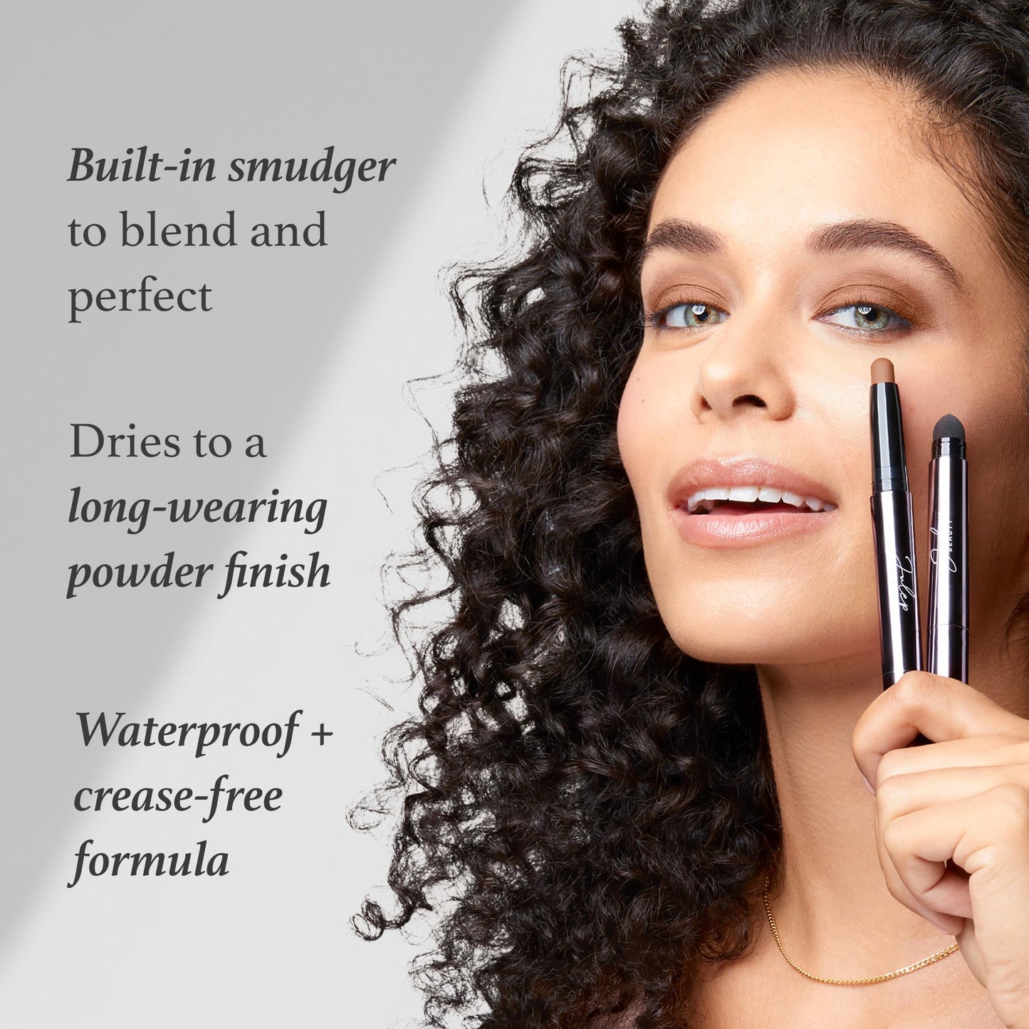 Julep Eyeshadow 101 Crème-to-Powder Waterproof Eyeshadow Stick Duo - Long-Lasting, Crease-Proof, Easy Apply with Built-in Smudger - Pearl Shimmer + Beauty and Personal Care Julep