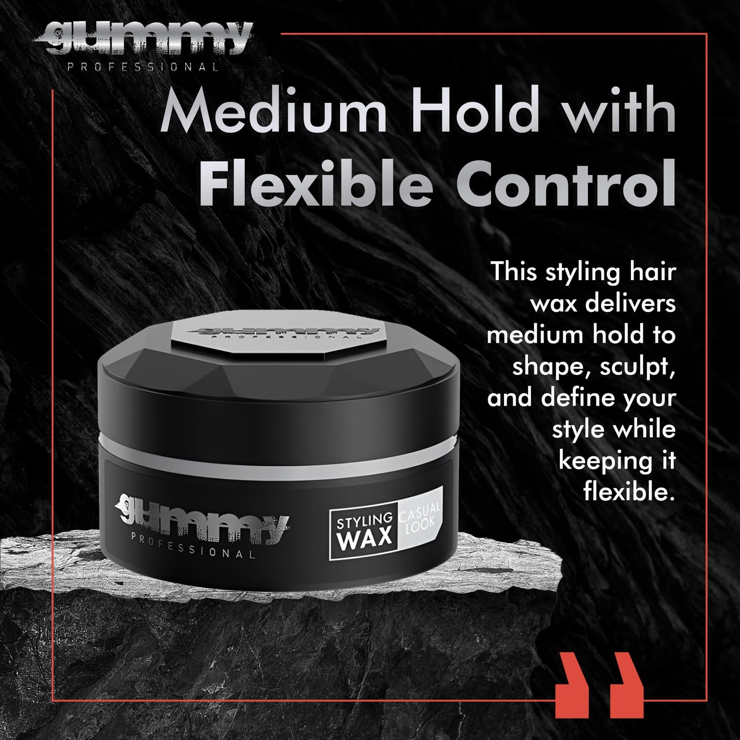Gummy Professional Styling Hair Wax - Medium Hold Natural-Looking Matte Finish - Flexible Sculpting Wax for Men and Women - Non-Sticky Texturizing Beauty & Personal Care Gummy