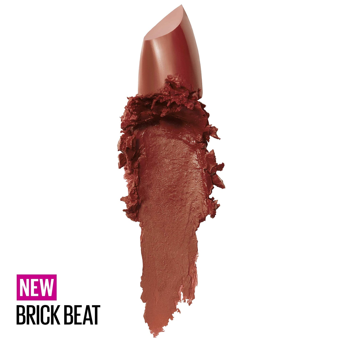 Maybelline Color Sensational Lipstick, Lip Makeup, Cream Finish, Hydrating Lipstick, Nude, Pink, Red, Plum Lip Color, Brick Beat, 0.15 oz; (Packaging Beauty & Personal Care MAYBELLINE