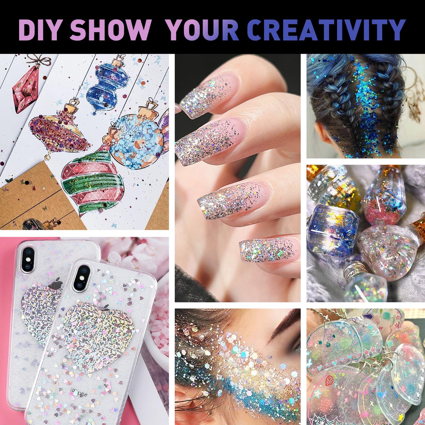 AROIC 14Pcs Face Glitter, 4th of July Outfits Accessories, Body & Hair Glitter Gel Sparkle Makeup Party Rave Outfits, Concerts Festival Face Beauty and Personal Care AROIC