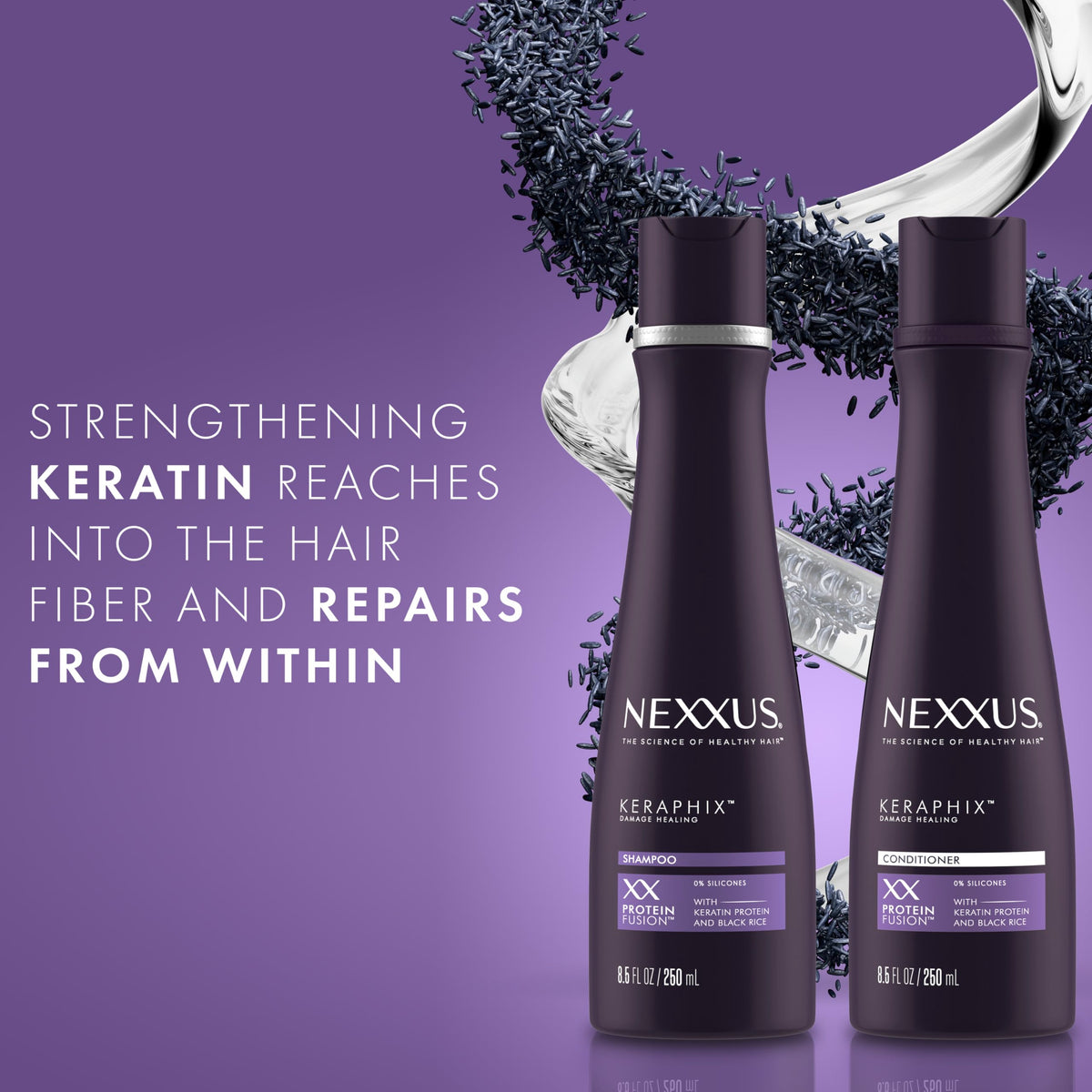 Nexxus KERAPHIX Conditioner Damage Repair for Damaged Hair Powered by KRT Keratin Resistance Therapy with Liquid Crystal Amino Acids 8.5 oz