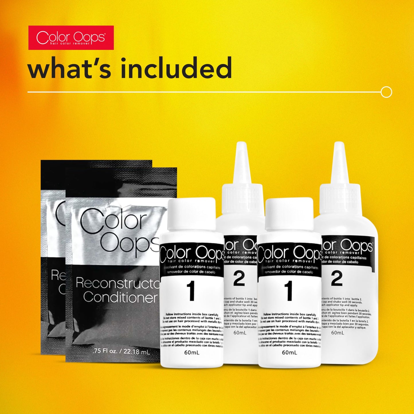 Color Oops Extra Conditioning Hair Color Remover and Reconstructor Conditioner Bundle, 2 Pack, Hair Dye Remover Processes in 20 Minutes, Safely Beauty & Personal Care Color Oops