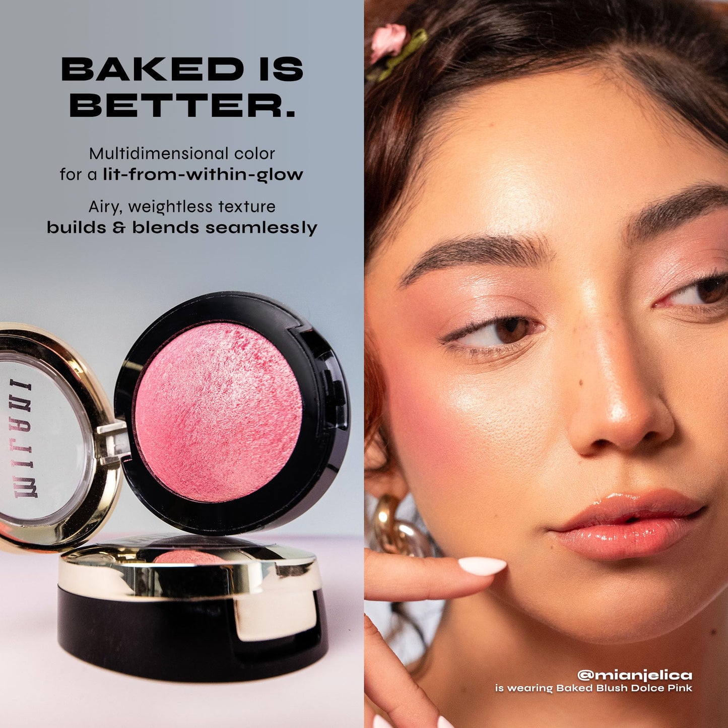 Milani Rose Blush, Powder Blush for Cheeks, Cruelty Free Makeup - Shape, Contour & Highlight Face for a Natural Matte Finish -Tea Rose Beauty & Personal Care Milani