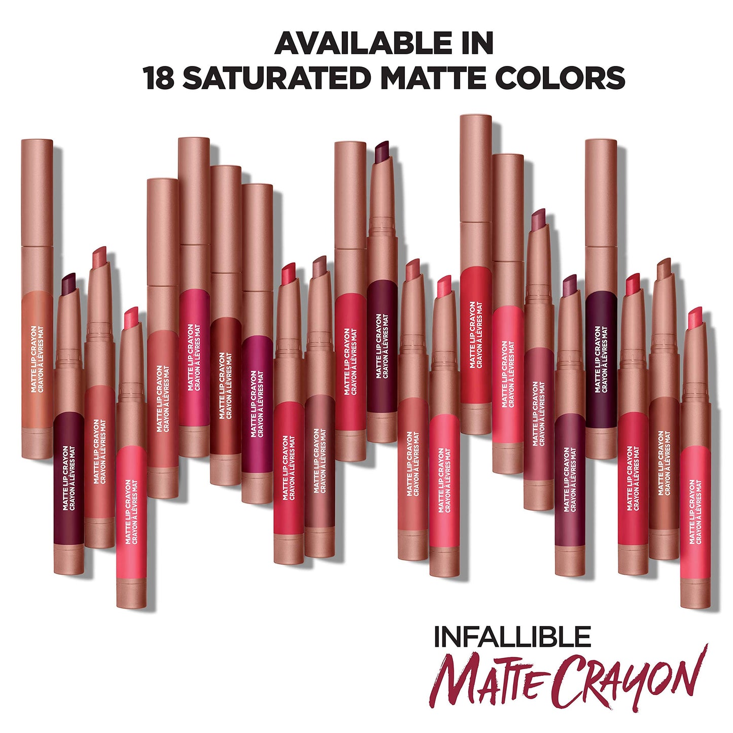 L'Oreal Paris Infallible Matte Lip Crayon, Flirty Toffee (Packaging May Vary) Beauty & Personal Care L'Oreal Paris