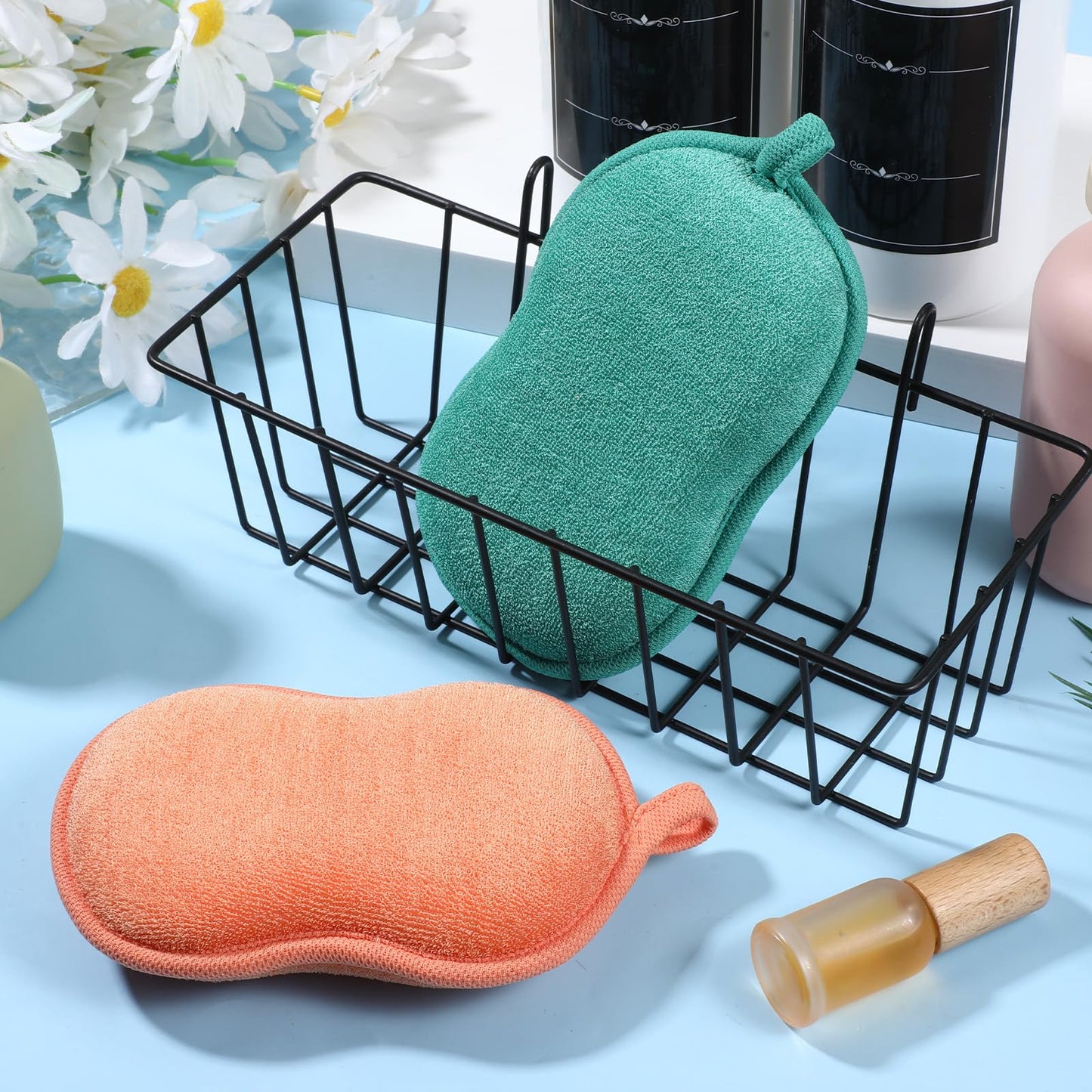 2 PCS Baby Bath Sponge, Soft Absorbent Baby Sponge for Bathing, Exfoliating Shower Sponge for Body, Bath Sponges Loofah for Infants Men Women Body All Beauty and Personal Care Tweruna