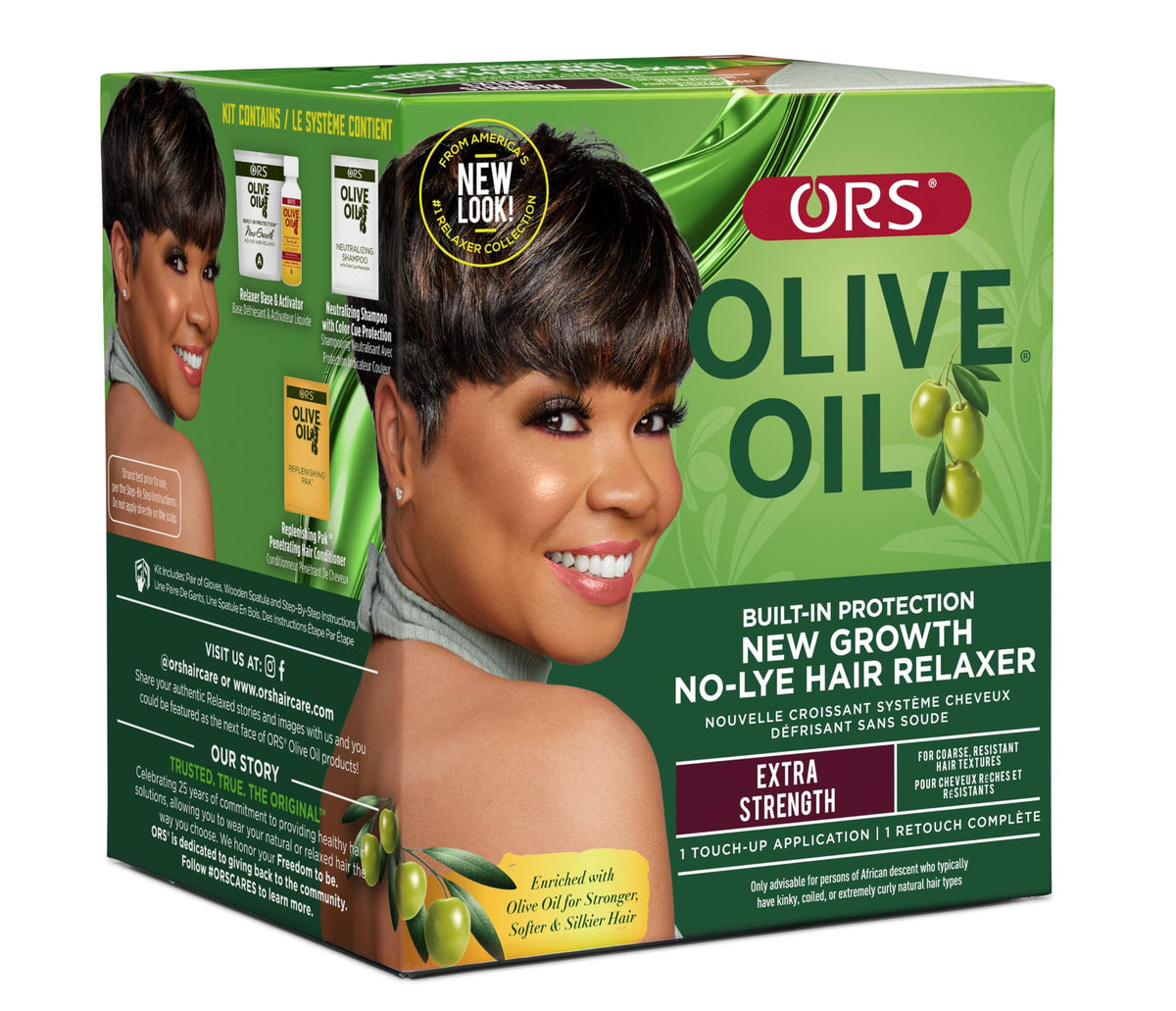 ORS Olive Oil Build-In Protection New Growth No-Lye Hair Relaxer - Extra Strength (1)