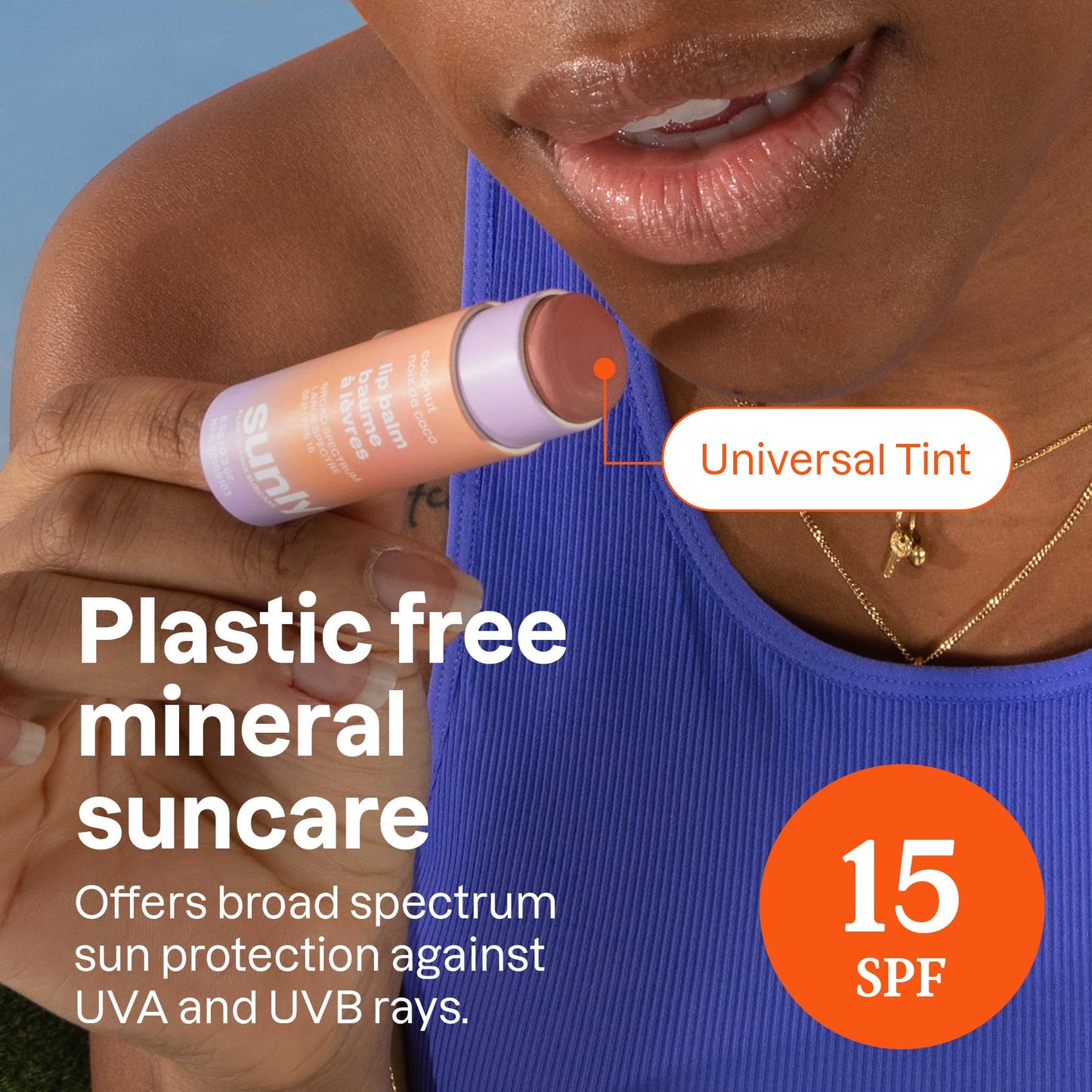 ATTITUDE Plastic-free Lip Balm with Sun Protection SPF 15, EWG Verified, Plant- and Mineral-Based Ingredients, Vegan and Cruelty-free, Coconut, 0.3 Oz Beauty & Personal Care ATTITUDE
