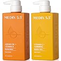 MEDIX Vitamin C Cream + Anti Aging Argan Oil Cream 2PC Skin Care Bundle | Moisturizer Body Cream & Face Lotion | Brightening Body Lotion For Women Beauty & Personal Care Medix 5.5