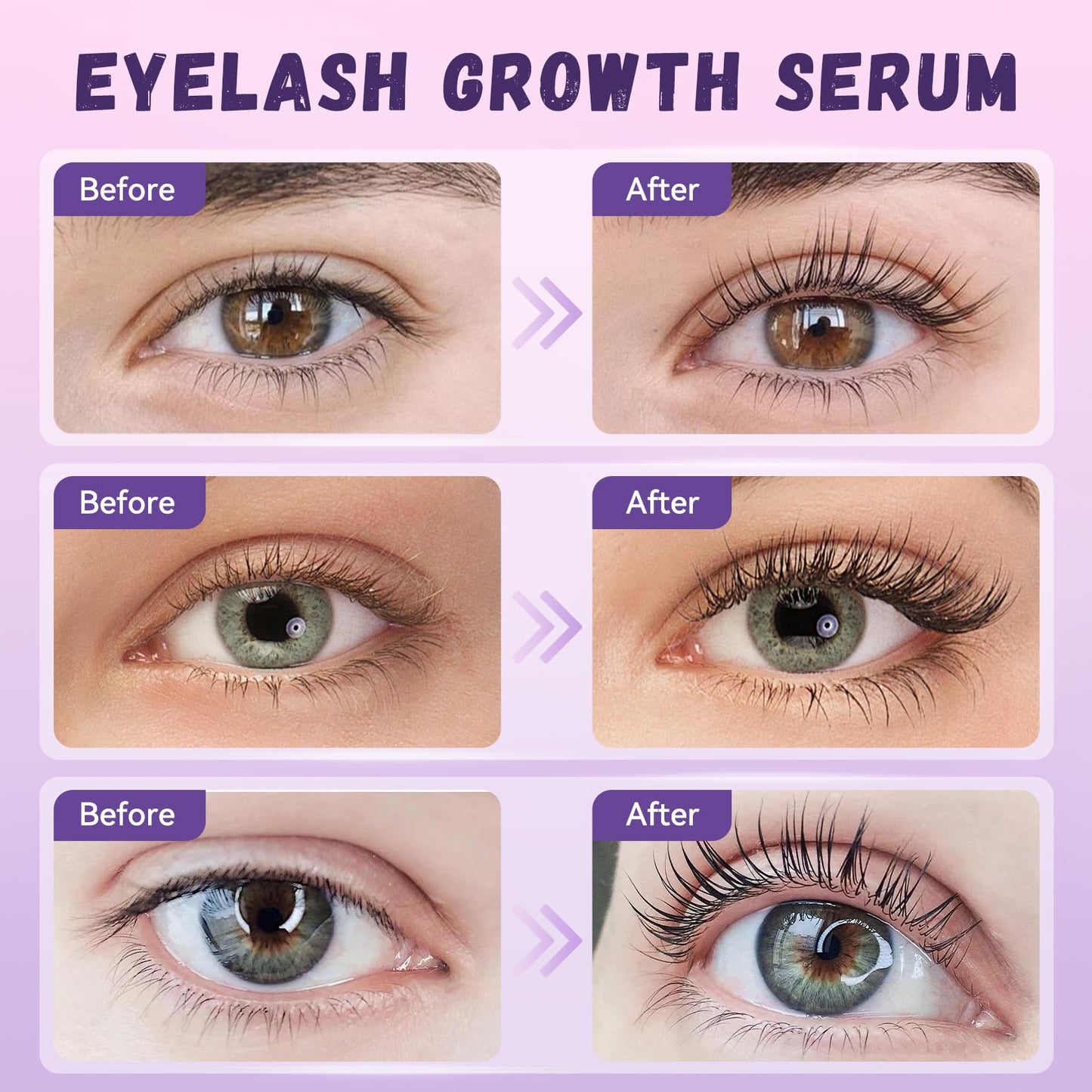 Lash Serum Natural & Vegan Eyelash Growth Serum for Longer, Thicker, Fuller Lashes Nourishing & Conditioning Formula Safe for Sensitive Eyes - 5ml Beauty & Personal Care Vxzit