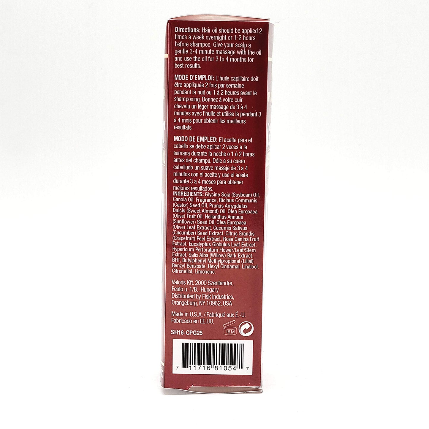 Difeel Castor Pro-Growth Hair Oil 2.5 oz. - Made with Natural Castor Oil for Hair Growth Beauty & Personal Care Difeel