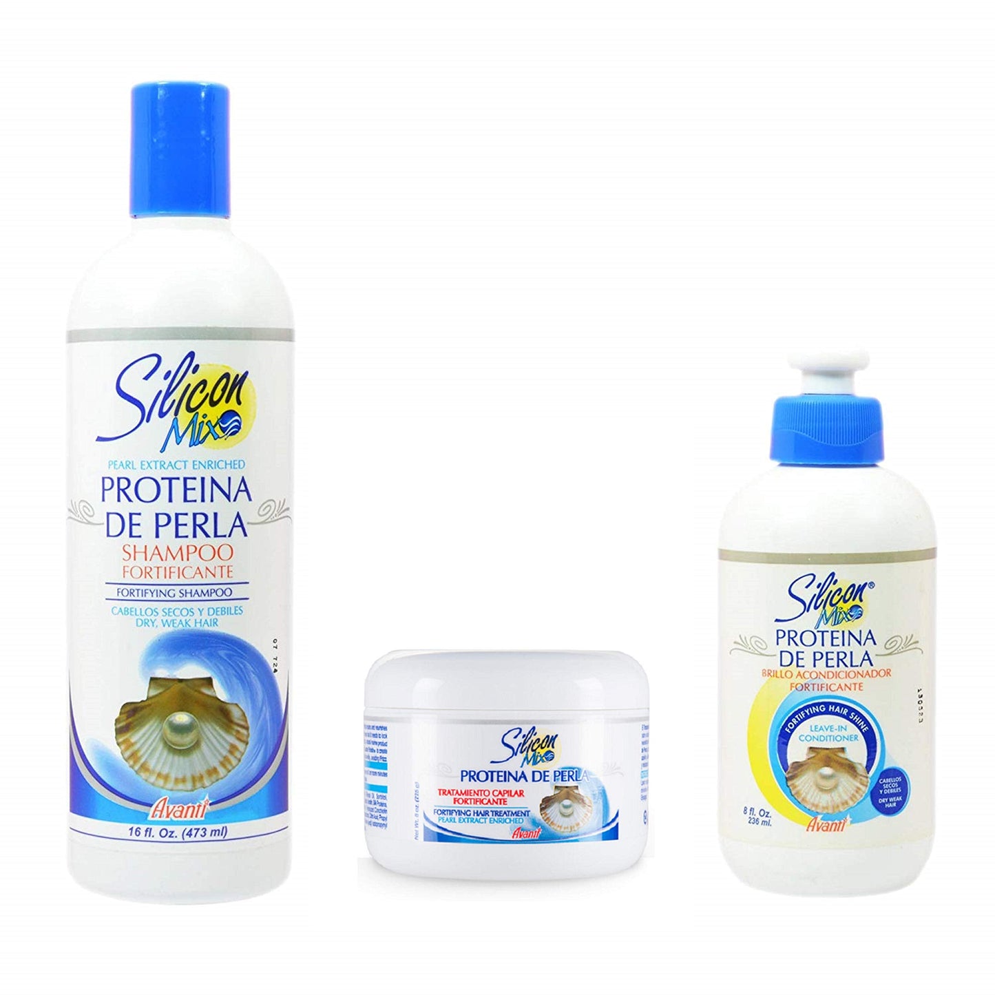 Silicon Mix Protieina De Perla Shampoo 16oz & Treatment & Leave-in 8oz "Set" Beauty & Personal Care Silicon Mix