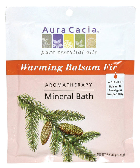 Aura Cacia Aromatherapy Mineral Bath, Warming Balsam Fir, 2.5 ounce packet (Pack of 3) Beauty & Personal Care Aura Cacia