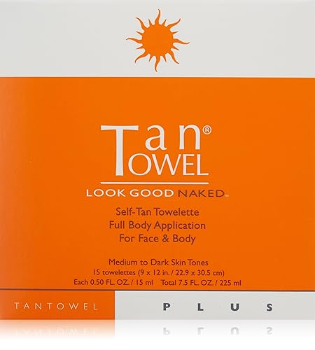 Tan Towel Full Body Plus Creme, 15 Count Beauty & Personal Care Tan Towel