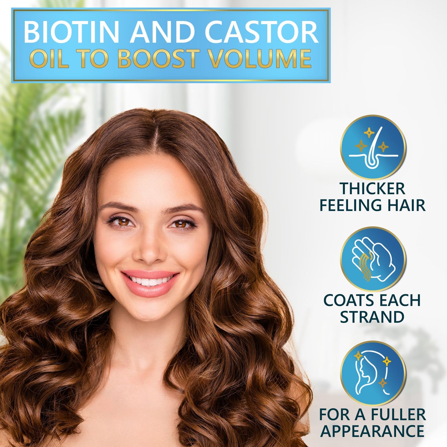 Biotin Shampoo and Conditioner Set with Castor Oil - Sulfate Free Formula to Boost Volume for Thinning Hair - Thickening Ingredients for Men and Women Beauty & Personal Care NATURAVIS