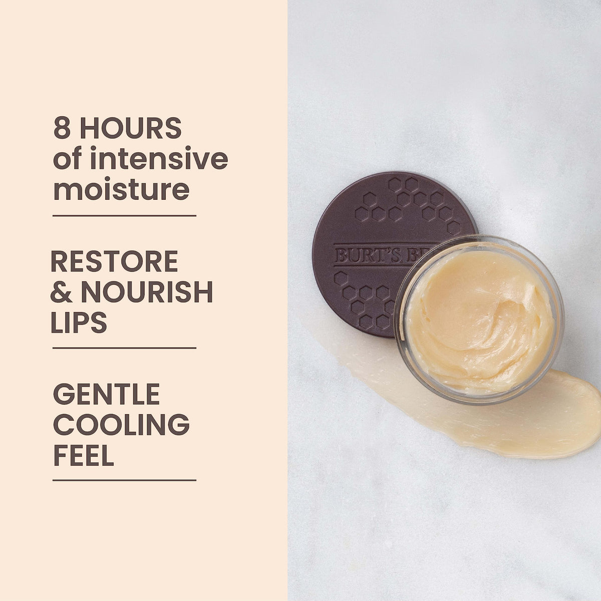 Burt's Bees Original Overnight Intensive Lip Treatment, Moisturizing, Restorative, Reduces Fine Lines, Vitamin E, Ceramides Oils, Natural Origin Lip Beauty & Personal Care Burt's Bees