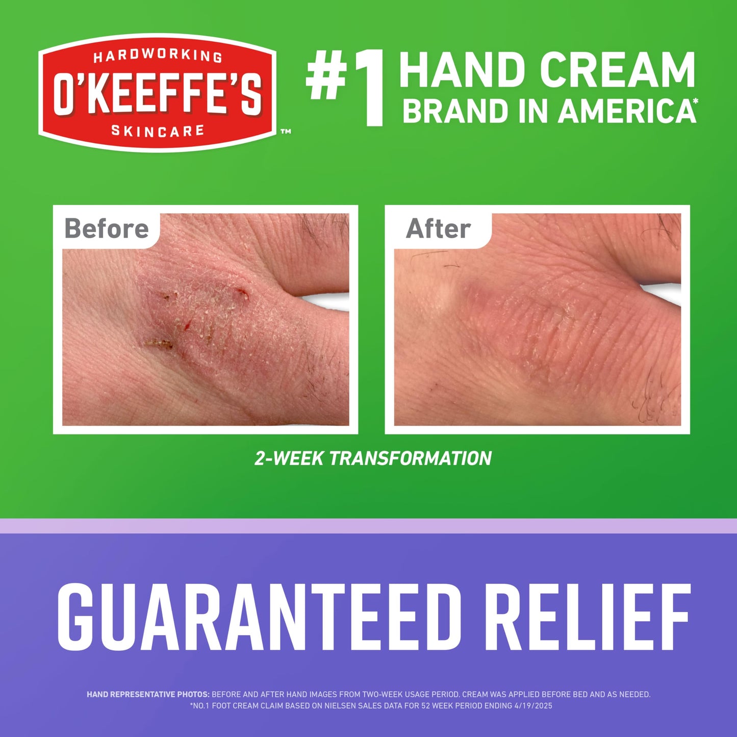 O'Keeffe's Working Hands Night Treatment Hand Cream for Extreme Dryness - 7 oz Tube (1 Pack) - Repairing Skincare for Cracked, Dry Hands Beauty & Personal Care O'Keeffe's