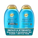 OGX Extra Strength Hydrate & Repair + Argan Oil of Morocco Shampoo & Conditioner Set, 13 Fl Oz (Pack of 2) Beauty & Personal Care OGX