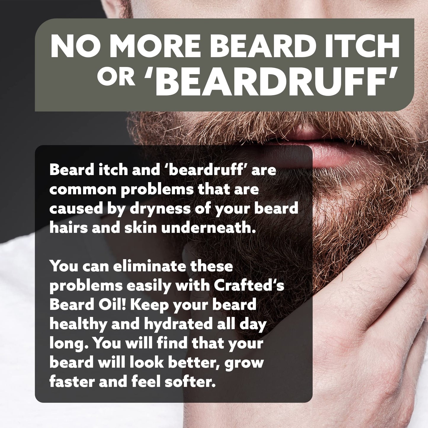 Beard Oil by Crafted Beards - Beard Oil Conditioner - Leave Your Beard Feeling Amazing - All Natural Ingredients - No Residue - Mustache Oil - 1oz Beauty and Personal Care Crafted Beards