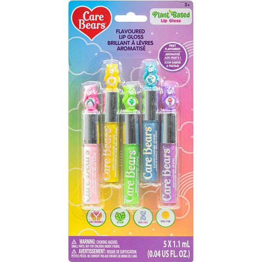 Care Bears 5 pcs Flavored Lip Gloss for Kids | Non-toxic & Vegan Makeup | Birthday Gifts for Ages 3 by Townley Girl Beauty & Personal Care Townley Girl