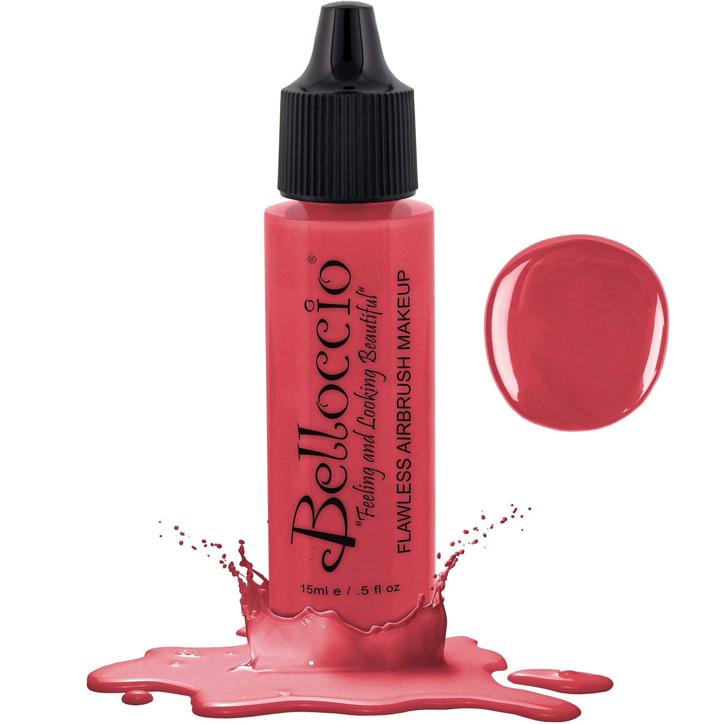 Half Ounce Bottle of Pink Delight Blush Belloccio's Professional Flawless Airbrush Makeup Blush Beauty & Personal Care Belloccio