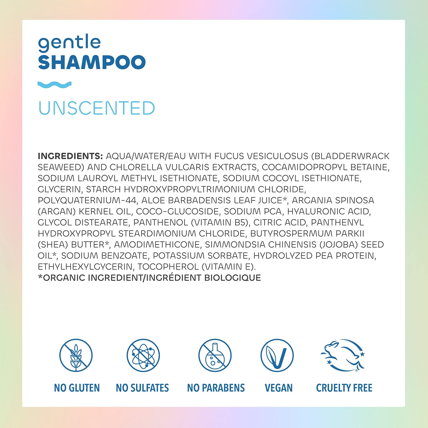 Seaweed Bath Co. Gentle Shampoo and Conditioner Set - Unscented - Nourishing Hair Care With Hyaluronic Acid, Aloe, Argan Oil, For Sensitive Scalps Beauty & Personal Care The Seaweed Bath Co.