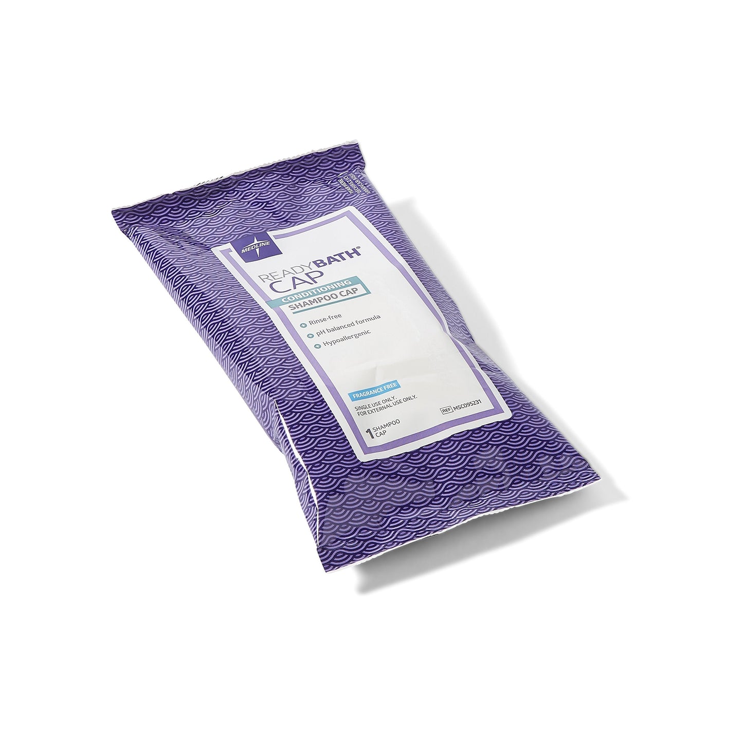 Medline ReadyBath Unscented Rinse-Free Shampoo Cap with Conditioner, 30 Count Beauty & Personal Care Medline