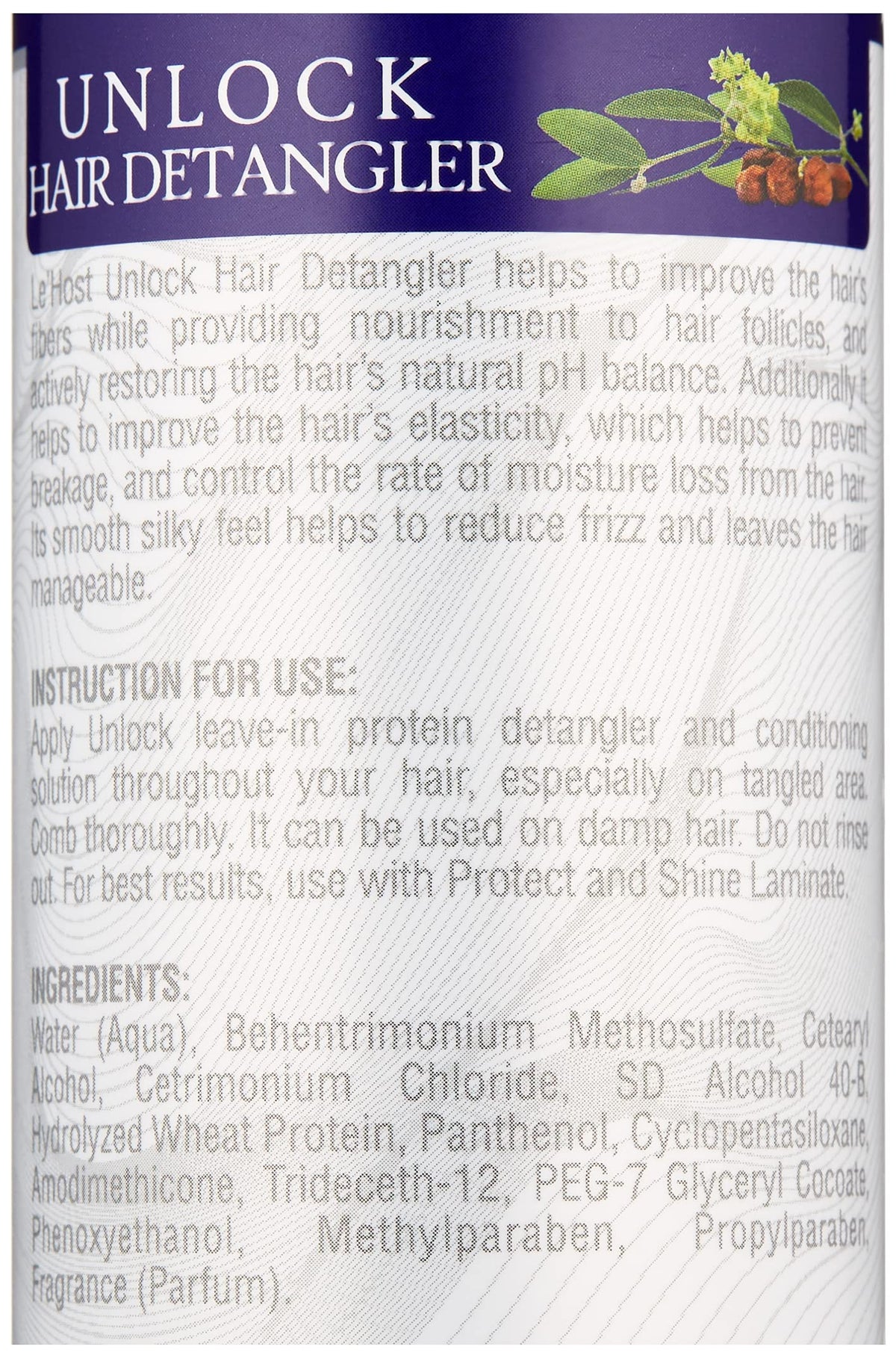 Unlock Hair Detangler (Leave-In Conditioner) Immediately stops hair breakage and promotes hair growth. Beauty & Personal Care LE' HOST HAIR & WIGS