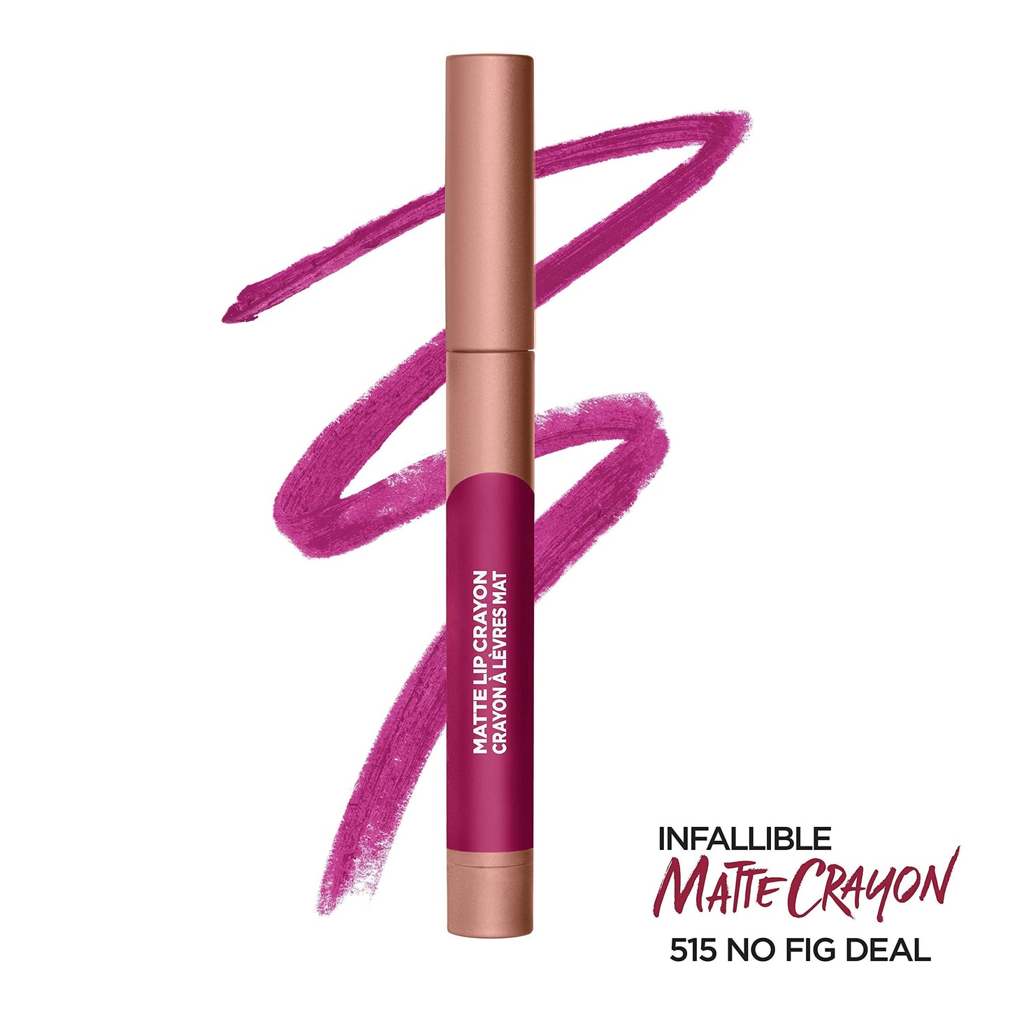 L’Oréal Paris Infallible Matte Lip Crayon, No Blossom Fig Deal (Packaging May Vary) Beauty & Personal Care L'Oreal Paris